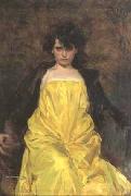 Ramon Casas i Carbo portrait of Julia Peraire Sweden oil painting artist